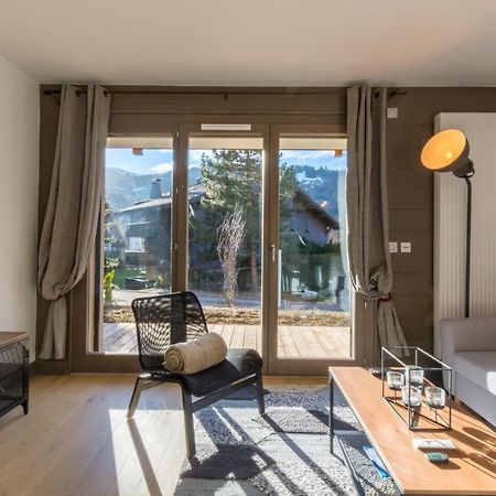 サン・ジェルヴェ・レ・バン2 Pieces Vue Domaine Skiable Proche Arret Navette - Chalet Perretteアパートメント エクステリア 写真