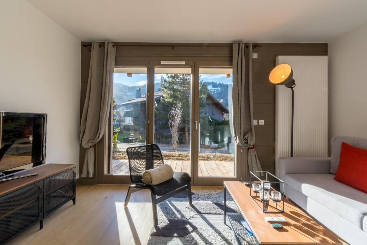 サン・ジェルヴェ・レ・バン2 Pieces Vue Domaine Skiable Proche Arret Navette - Chalet Perretteアパートメント エクステリア 写真