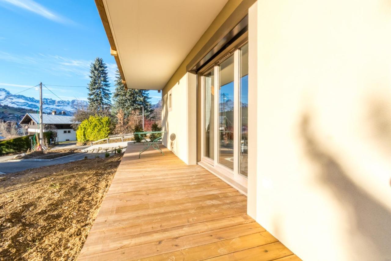 サン・ジェルヴェ・レ・バン2 Pieces Vue Domaine Skiable Proche Arret Navette - Chalet Perretteアパートメント エクステリア 写真