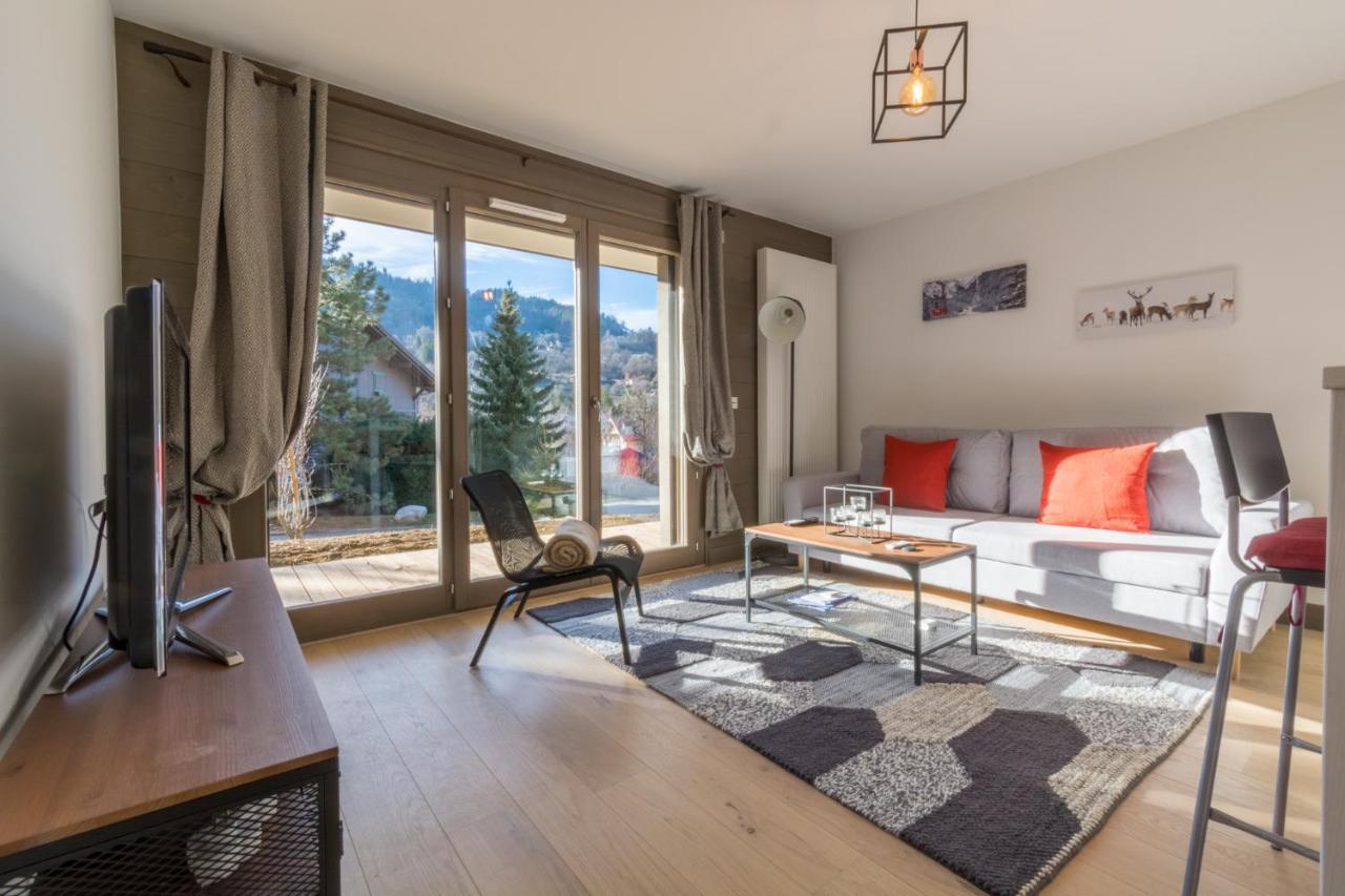 サン・ジェルヴェ・レ・バン2 Pieces Vue Domaine Skiable Proche Arret Navette - Chalet Perretteアパートメント エクステリア 写真
